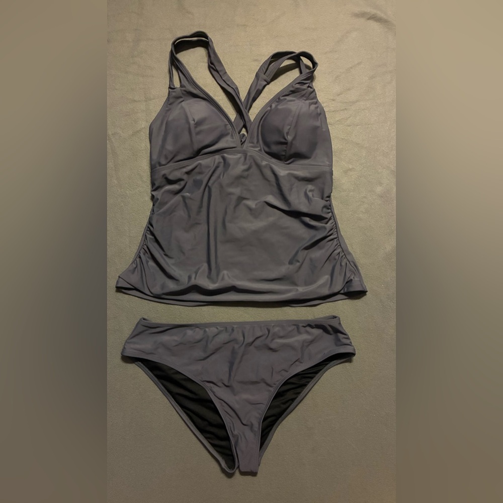 NWT Grey Cupshe Tankini Set - Picture 16 of 16